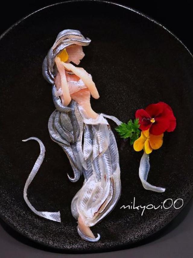 Cantiknya Putri-Putri Disney dalam Seni Menata Sashimi