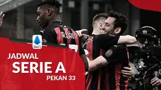 Berita motion grafis jadwal Liga Italia pekan ke-33, AC Milan tantang Lazio.