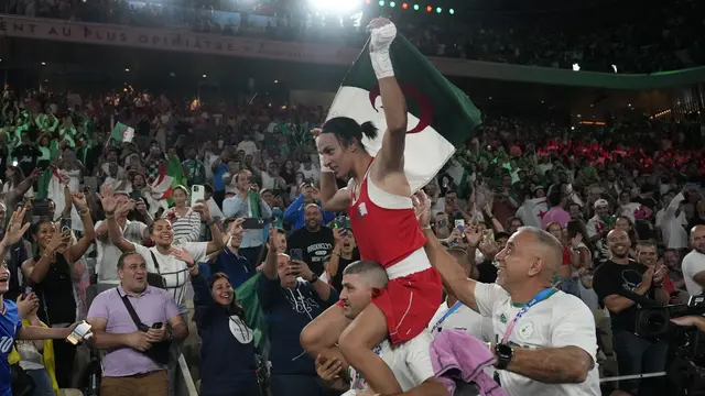 Imane Khelif Sabet Medali Emas Olimpiade
