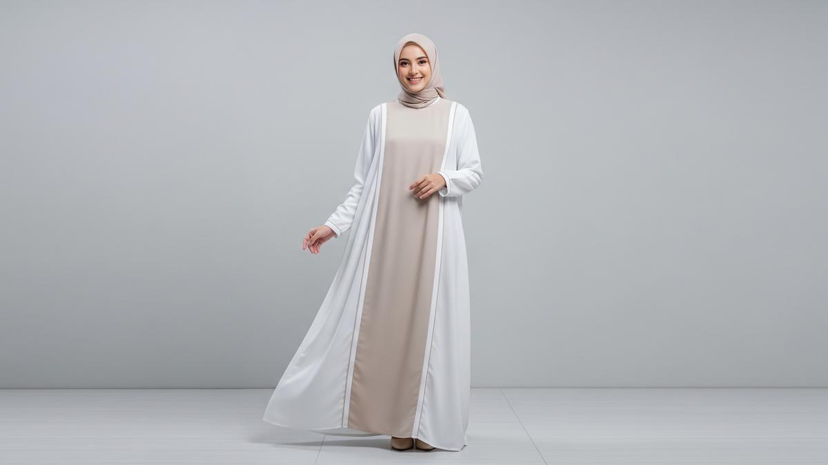 10 Model Gamis Beige &amp; Putih Minimalis untuk Ramadan 2026