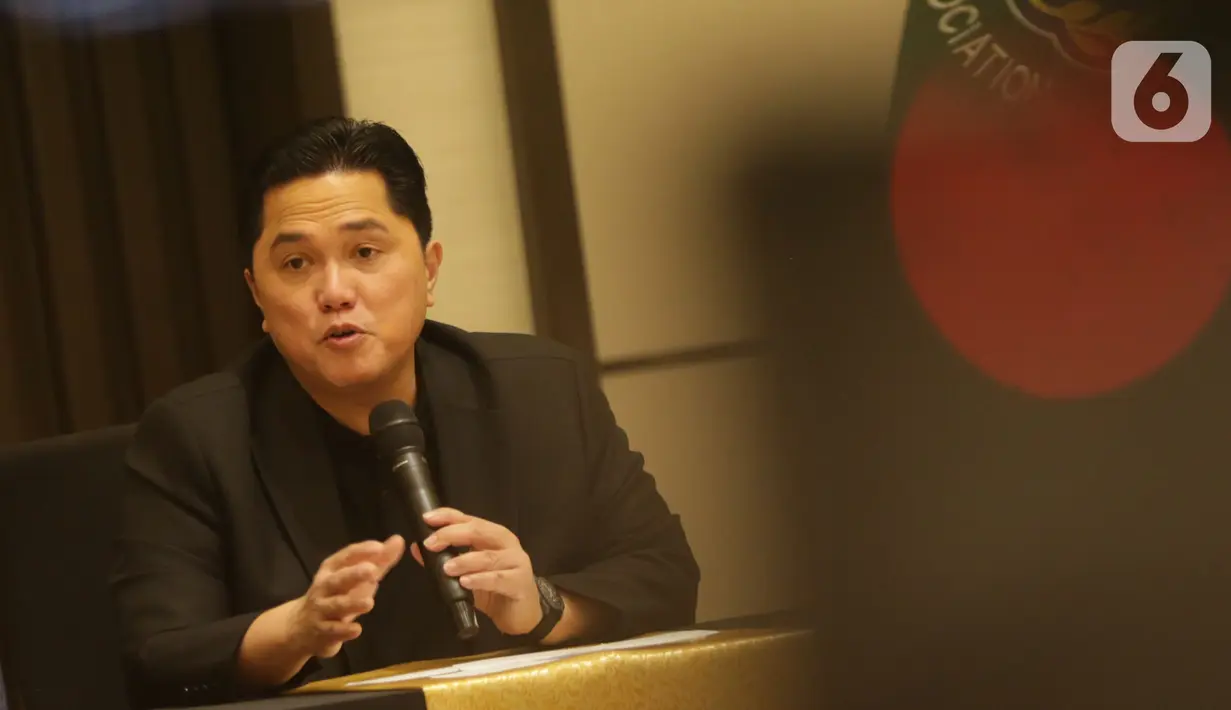 Erick Thohir menambahkan bahwa komunikasi yang baik dan tentu akan berimbas pada implementasi program secara menyeluruh. (Liputan6.com/Helmi Fithriansyah)
