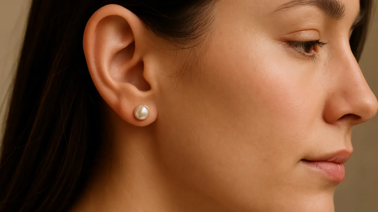 Anting Emas Mutiara untuk Penampilan Klasik dan Anggun