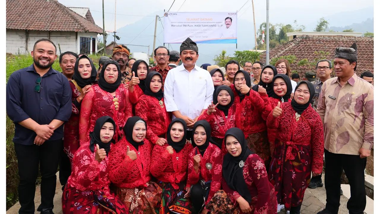 Menteri ATR/Kepala BPN, Hadi Tjahjanto, di Kelurahan Sumberbrantas, Kecamatan Bumiaji, Kota Batu, Provinsi Jawa Timur (Istimewa)