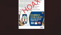 Cek Fakta: Hoaks Tautan Cara Cek BLT dan Bansos PKH 2026