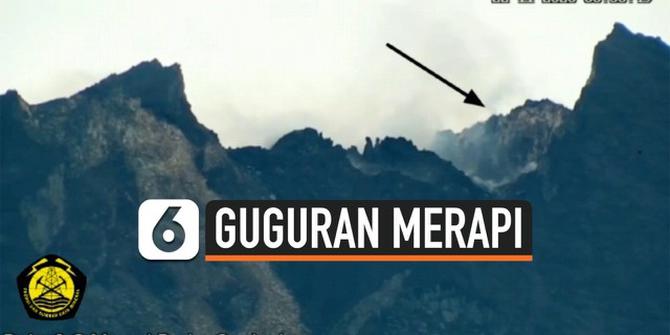 VIDEO: Terekam Kamera, Detik-Detik Guguran Tebing Lava Puncak Gunung Merapi