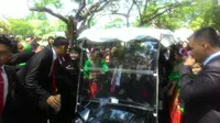 Presiden Jokowi di Istana (Liputan6.com/ Ahmad Romadoni)