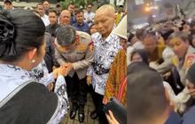 Jenderal Polisi Peraih Adhi Makayasa Gercep Lindungi Titiek Soeharto dari Kerumunan Guru, Aksinya Disorot