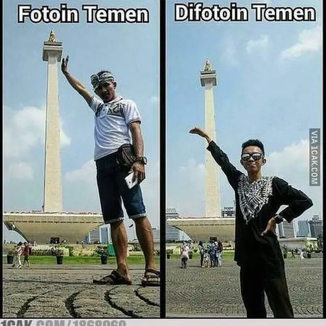 6 Meme Fotoin Vs Difotoin Teman Ini Sering Terjadi, Hasilnya Bikin Elus Dada