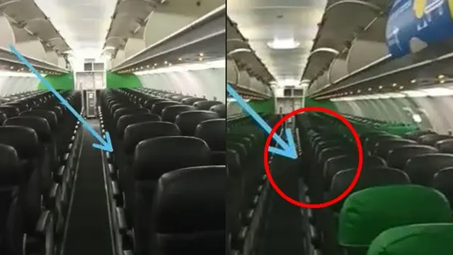 Viral Penampakan Seram Berwajah Pucat di Dalam Pesawat, Bikin Merinding