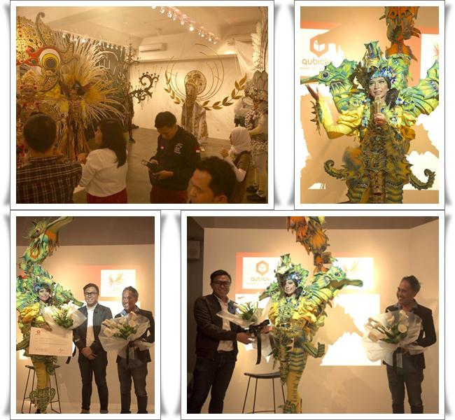 Busana rancangan Tiara dan perwakilan dari Qublicle | Photo: Copyright Doc Vemale.com