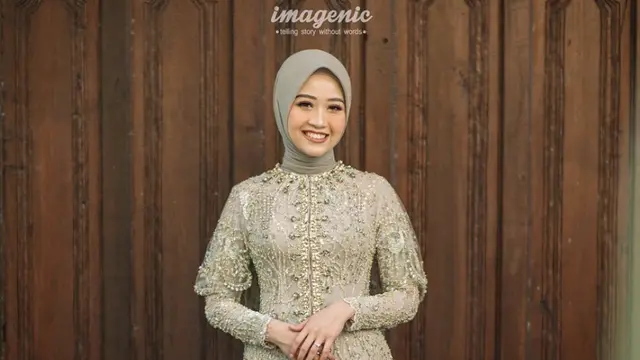 Tampilan Alca saat menikah dengan Bintang Emon