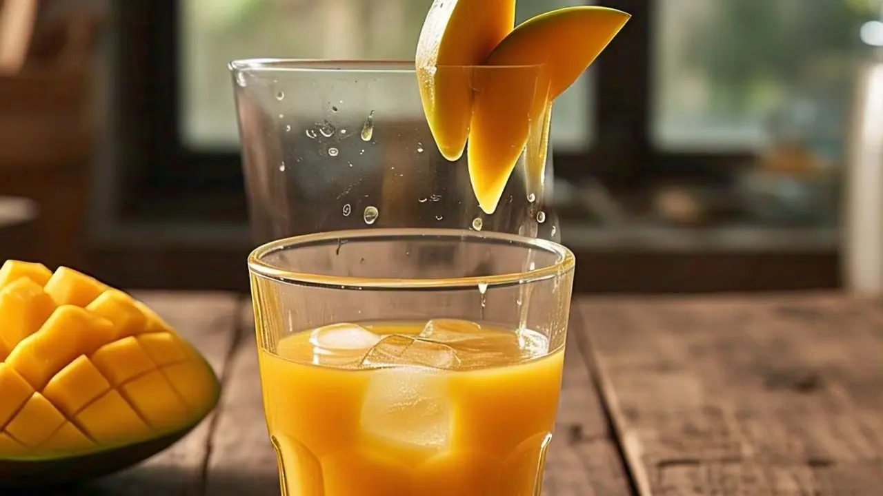 Ilustrasi jus mangga