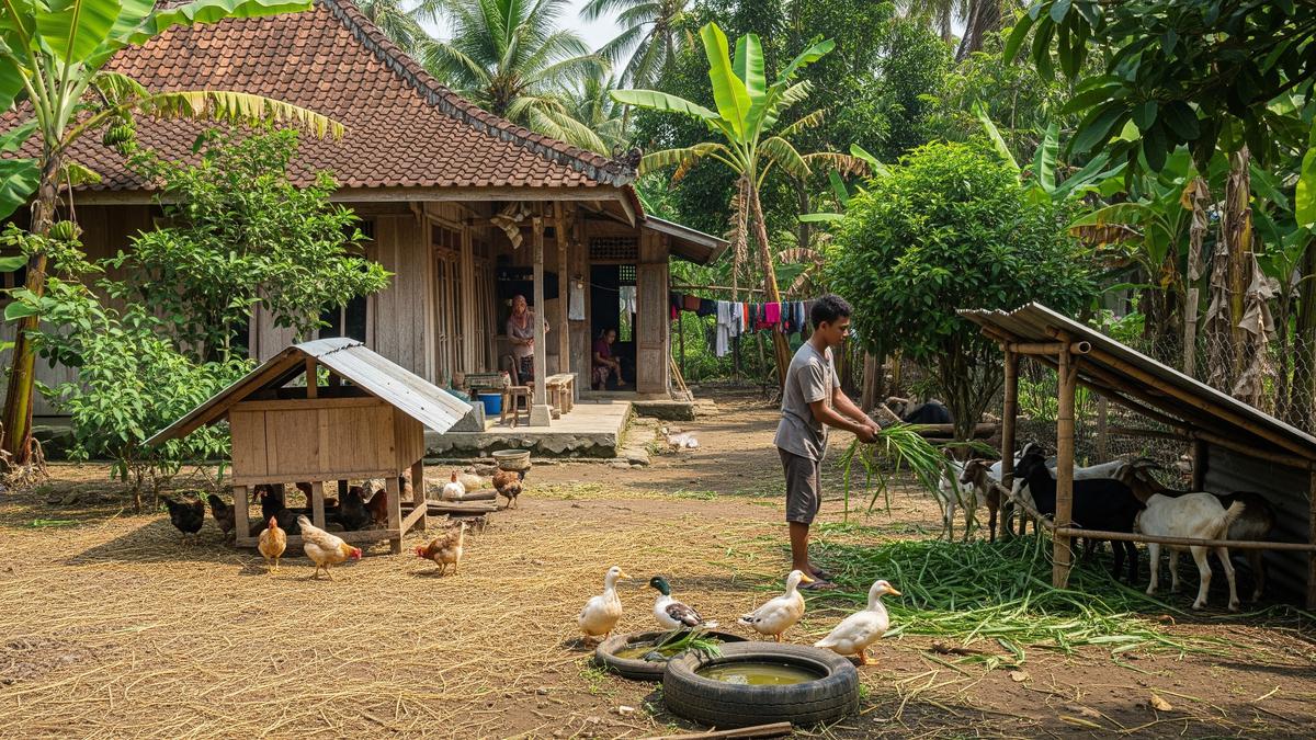 Cara Manfaatkan Pekarangan Rumah Desa Jadi Ladang Ternak Produktif untuk Pemula