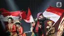 Aksi panggung Atta Halilintar selama YouTube FanFest 2019 di JIExpo Kemayoran, Jakarta, Jumat (29/11/2019). (Fimela.com/Bambang E.Ros)
