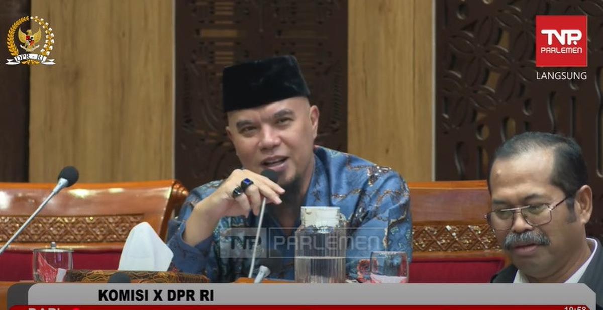 Momen Melly Goeslaw dan Ahmad Dhani Nyanyi Saat Rapat Komisi X DPR RI, Tuai Sorotan