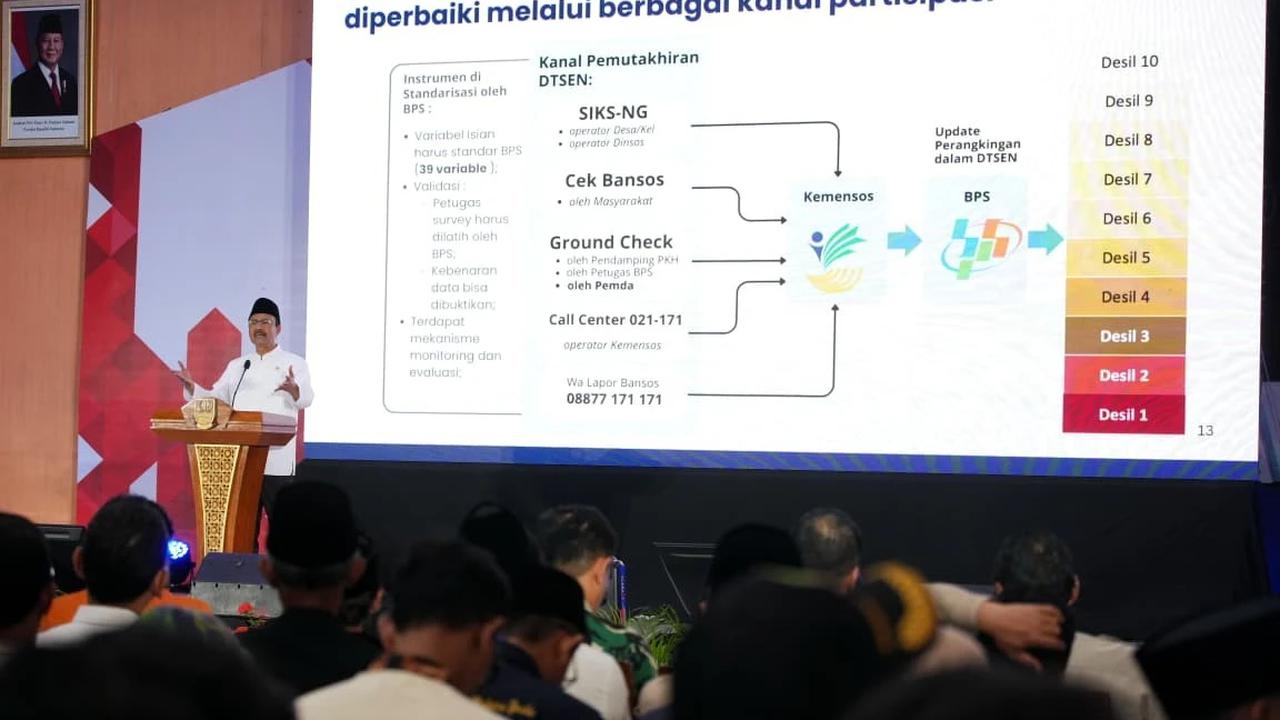 Mensos Gus Ipul di acara Kolaborasi Program Prioritas Presiden dalam rangka Membangun Sumber Daya Manusia Menuju Kemandirian Ekonomi