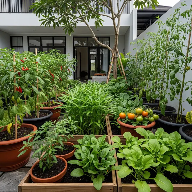 Ide Memaksimalkan Sisa Lahan Belakang Rumah Jadi Area Produktif