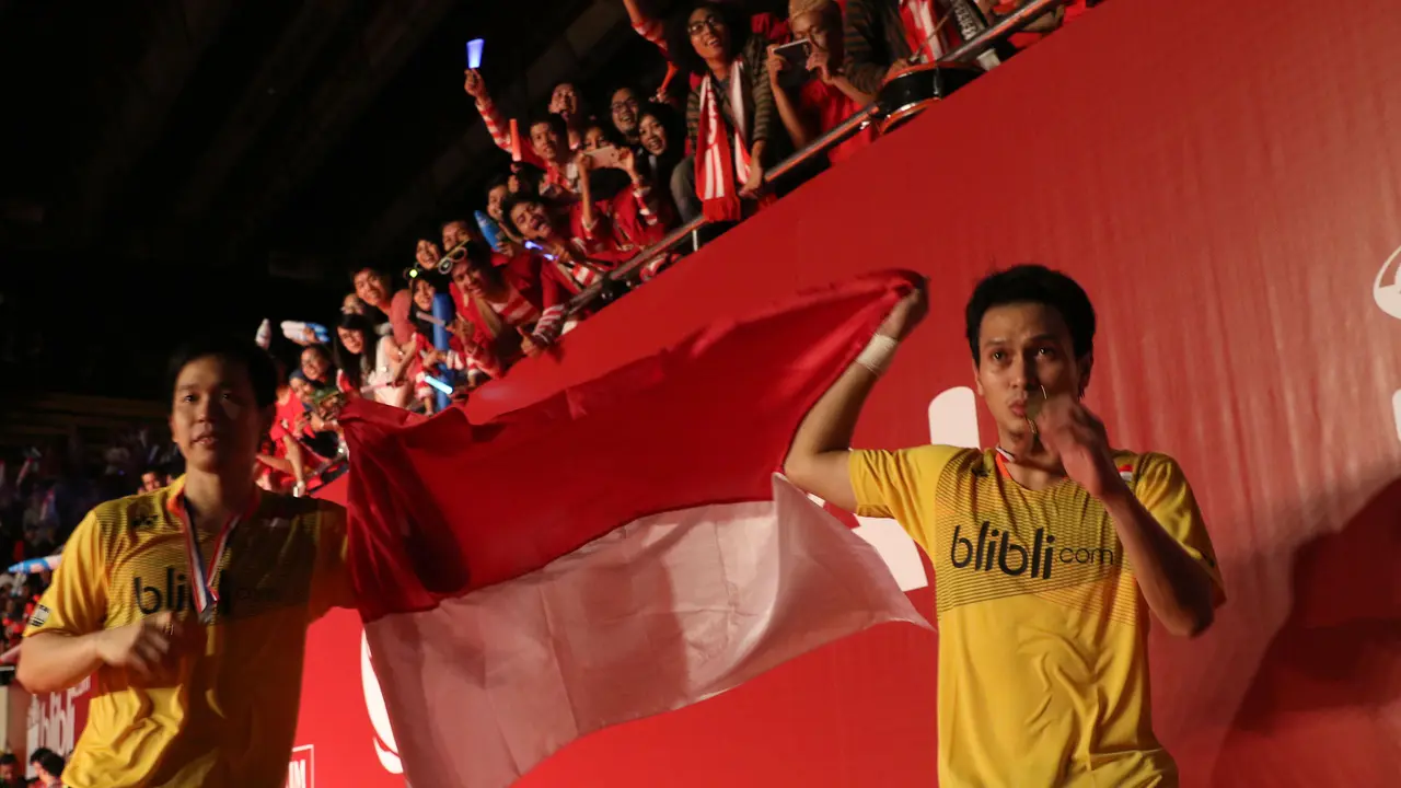 Mohammad Ahsan/Hendra Setiawan (Bola.com/Arief Bagus)