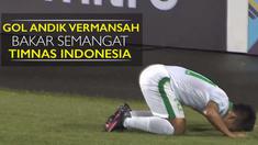 Video gol Andik Vermansah yang berhasil membuat skor imbang 1-1 antara Timnas Indonesia vs Singapura di Grup A Piala AFF 2016, Jumat (25/11/2016).