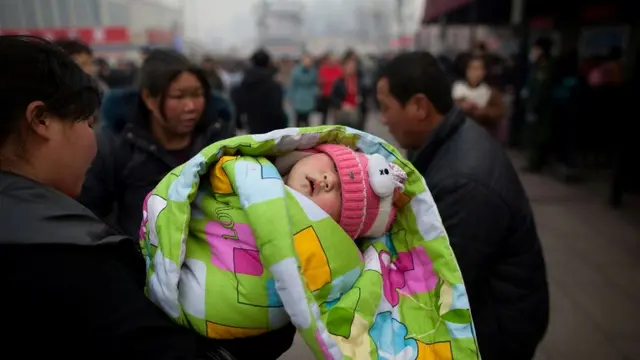 Ilustrasi bayi China.