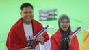 Keberhasilan ini terasa semakin spesial karena diraih setelah melalui persaingan ketat dengan Vietnam, yang dikenal sebagai salah satu kekuatan utama menembak di kawasan Asia Tenggara. (Bola.com/Bagaskara Lazuardi)