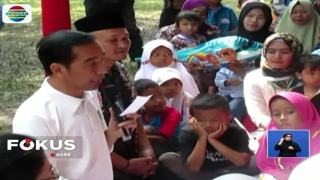 Gunakan Chopper, Jokowi Blusukan ke Puskesmas Bantar Gadung Sukabumi