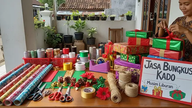 Ide Usaha Bungkus Kado Mudah Dimulai Jelang Akhir Tahun 2025