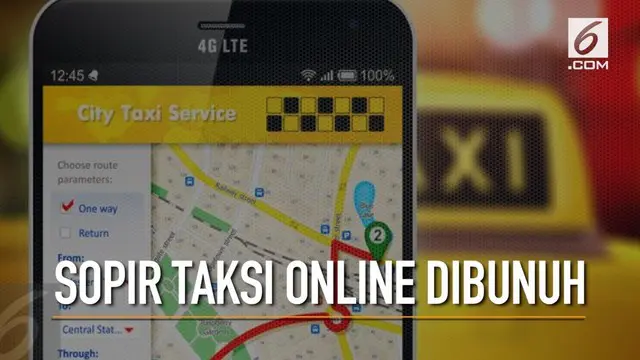 VIDEO: Lagi, Sopir Taksi Online Dibunuh Penumpang