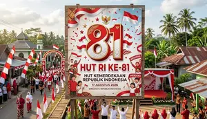 8 Contoh Poster Kemerdekaan 17 Agustus 1945 HUT RI Ke-81, Menarik dan Mudah Dibuat