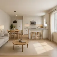 Gambar Rumah Tipe 36 Konsep Open Plan (created by AI)