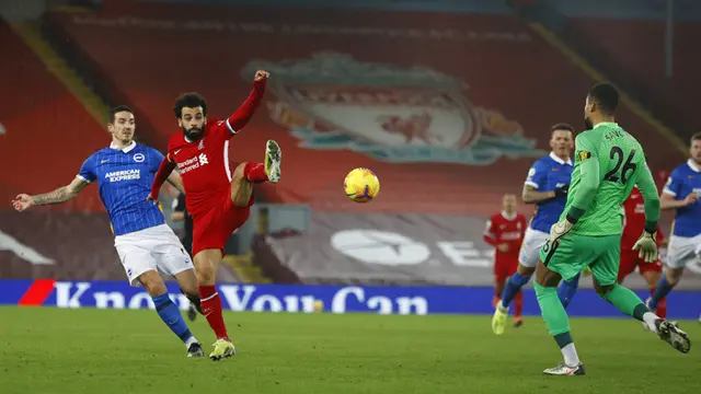 FOTO: Liverpool Dipermalukan Brighton di Anfield Stadium