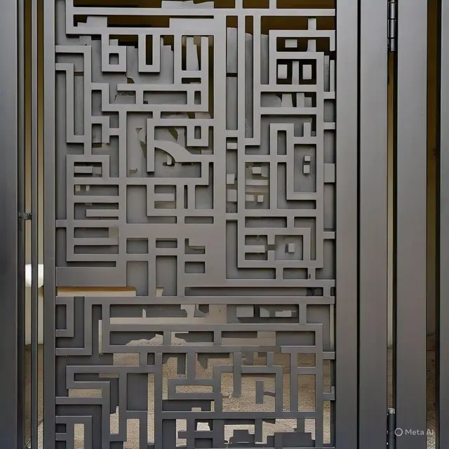 Desain Pagar Rumah Minimalis Modern, Pagar Laser Cutting