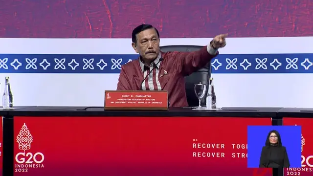 Menteri Koordinator Bidang Kemaritiman dan Investasi Luhut Binsar Pandjaitan