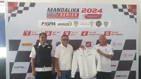 Konferensi pers Mandalika Racing Series 2024 di Jakarta hari Senin (12/02/2024). (Mandalika Racing Series)