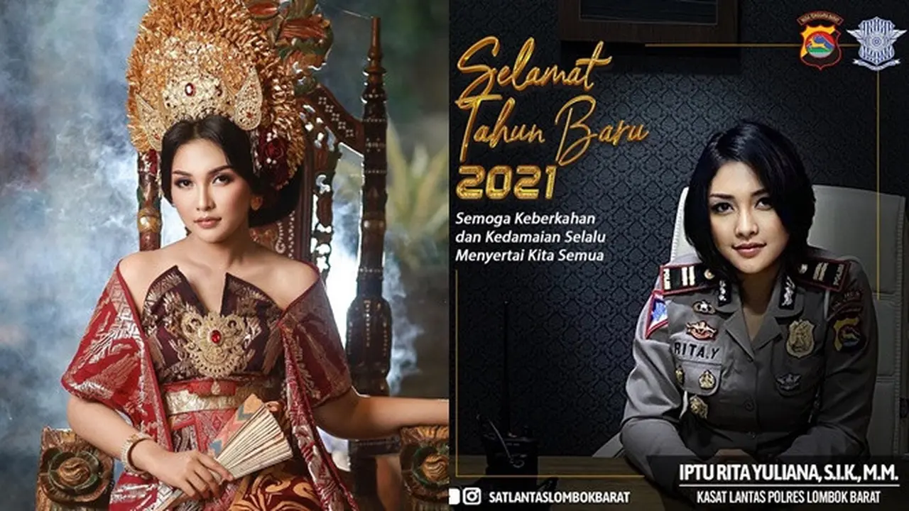 7 Potret Iptu Rita Yuliana, Kasat Lantas Lombok Barat yang Dipuji Bak Model