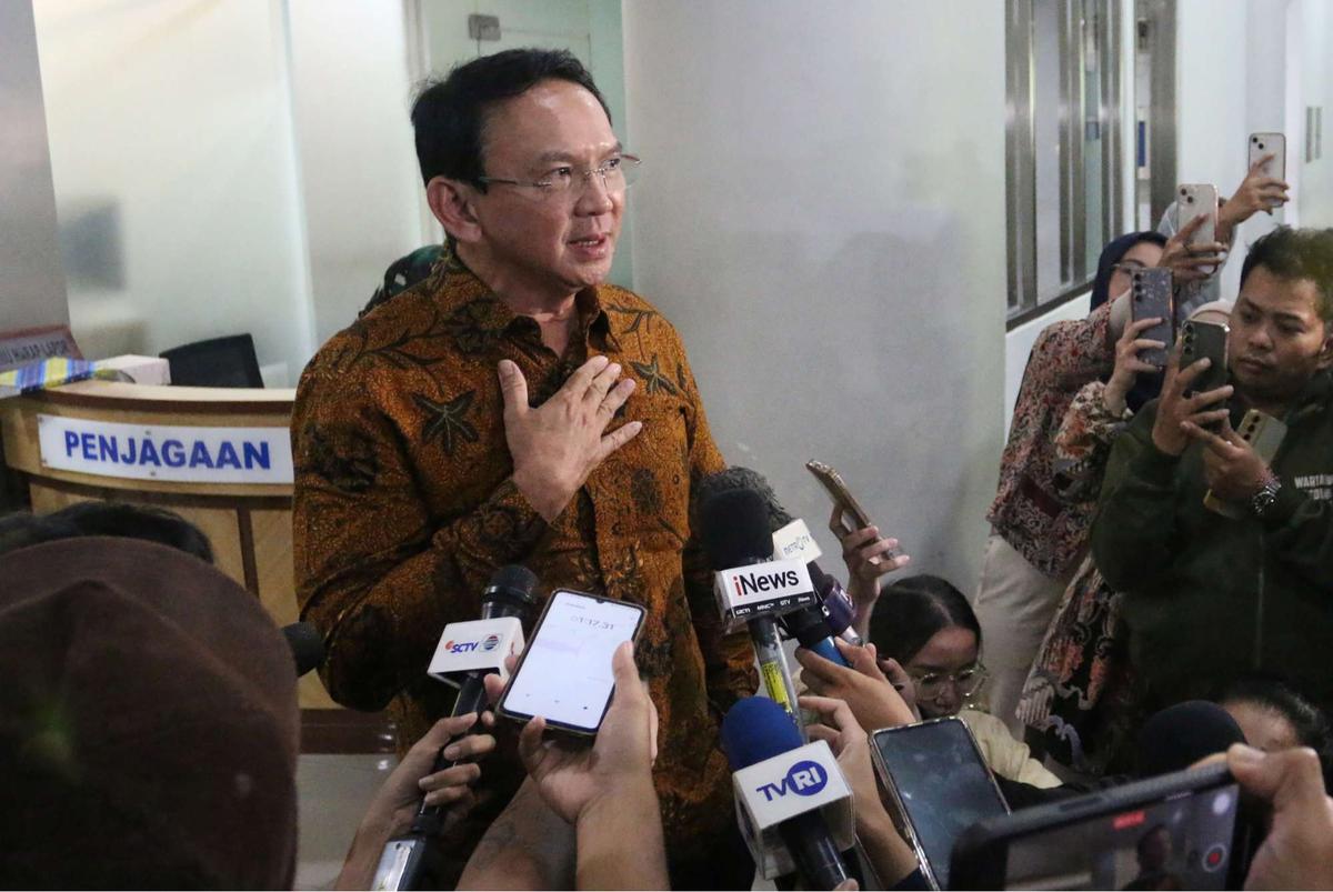 Ahok usai diperiksa Kejagung