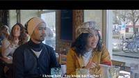 Rachel Amanda dan Komika Ridwan Remin di trailer film Merindu Cahaya de Amstel. Dok: Unlimited Production