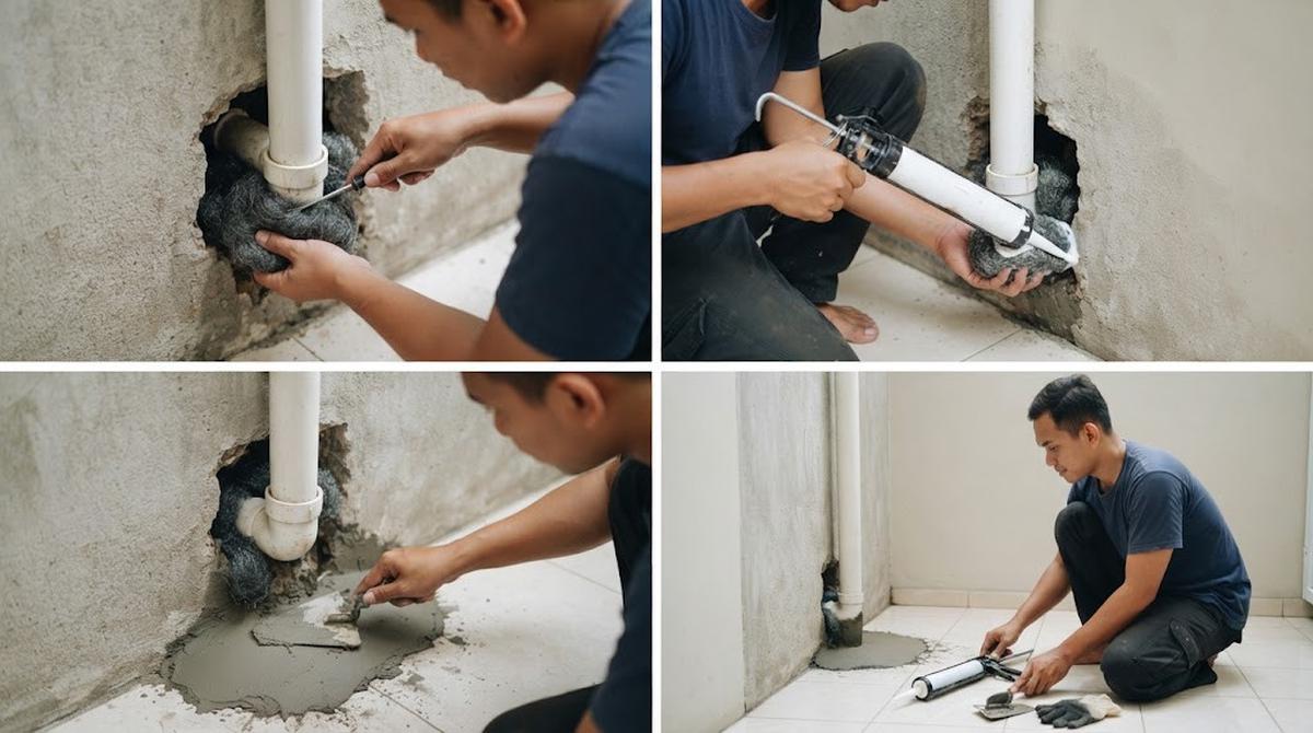 Cara Mencegah Tikus Masuk Lewat Celah Pipa Pembuangan