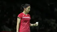 Lianne Tan turun di nomor tunggal putri mewakili Belgia pada Indonesia Masters 2022. (Bola.com/Abdul Aziz)
