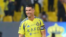 Gol lewat penalti pada menit ke-42 tersebut membalikkan keadaan dan memastikan kemenangan Al Nassr atas Al Okhdood, yang sebelumnya unggul lebih dulu. (AFP/Fayez Nureldine)