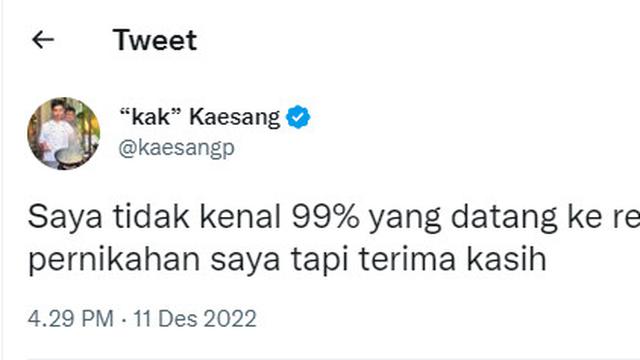 8 Cuitan Nyeleneh Kaesang Setelah Menikah, Sempat Kirim Tweet saat Kirab