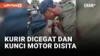 Waduh! Konsumen Cegat dan Ambil Kunci Motor Kurir Gegara Paket Tidak Sesuai