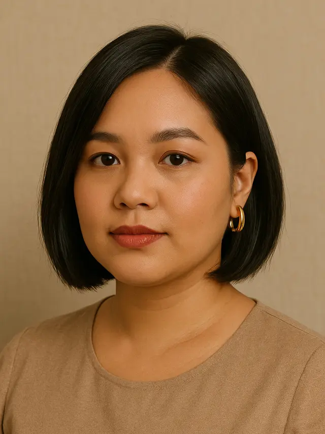 Model Rambut Wanita Korea untuk Wajah Bulat tanpa Poni (Foto: ChatGPT)