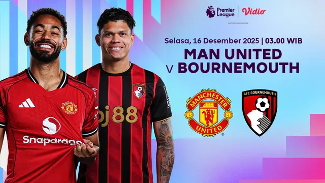 Saksikan Manchester United vs Bournemouth eksklusif di Vidio. (dok. vidio.com)