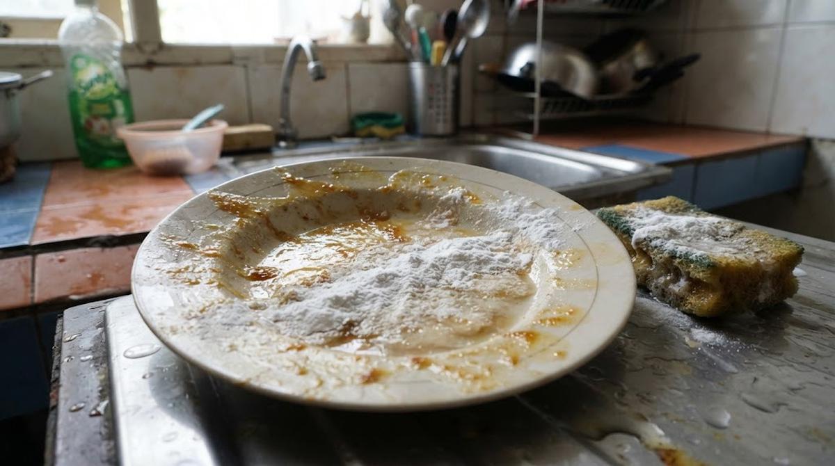 Serbuk Baking Soda untuk Noda Minyak