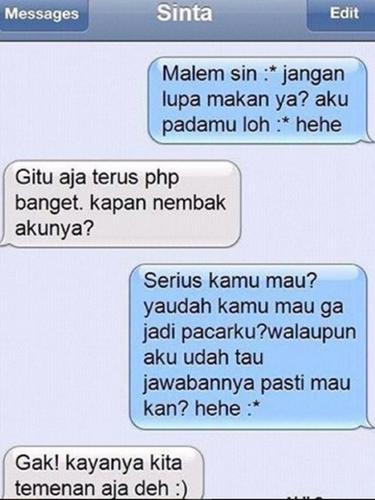Ngakak, 6 Chat Lagi PDKT tapi Gagal Total