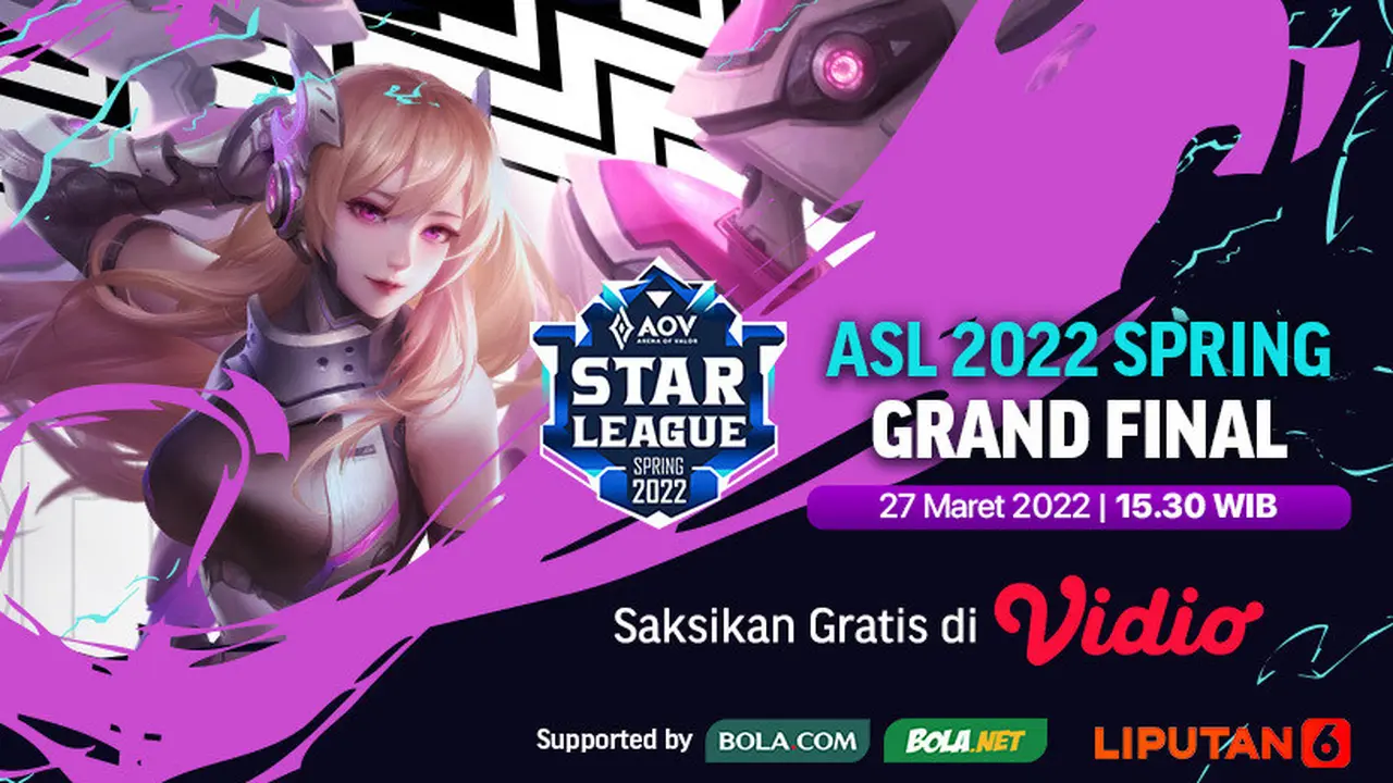 Saksikan, Live Streaming Grand Final AOV Star League 2022 Minggu, 27 Maret di Vidio
