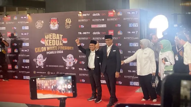 Calon Wakil Presiden Muhaimin Iskandar atau Cak Imin Ditemani Capres Anies Baswedan.