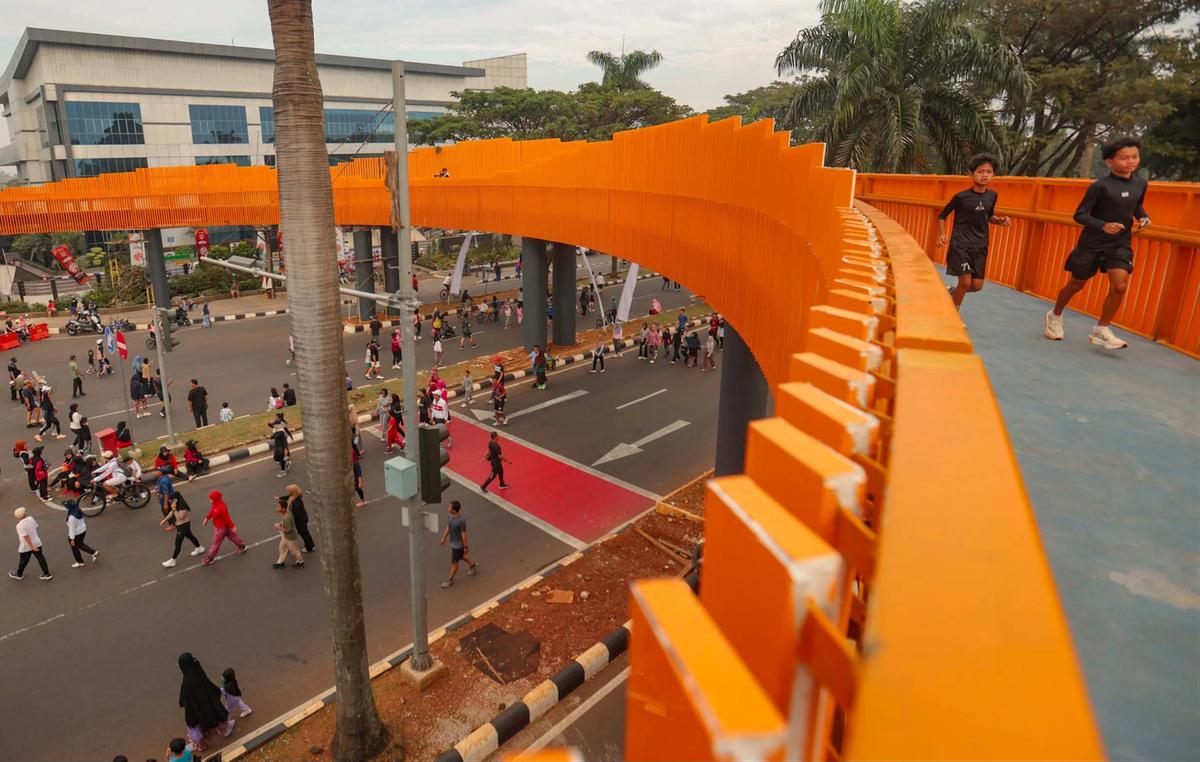 FOTO: JPO Tegar Beriman Jadi Ikon Baru Ruang Publik Cibinong