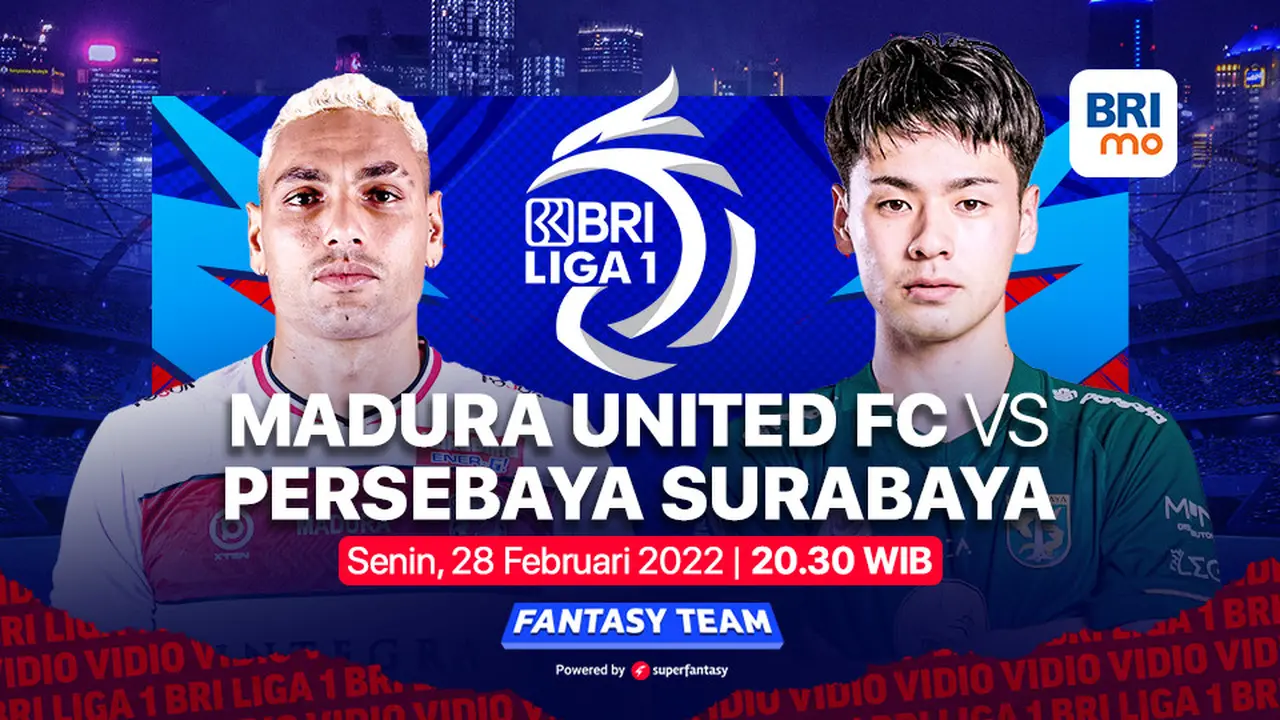 Link Live Streaming BRI Liga 1 Malam Ini : Persebaya Surabaya Vs Madura United di Vidio